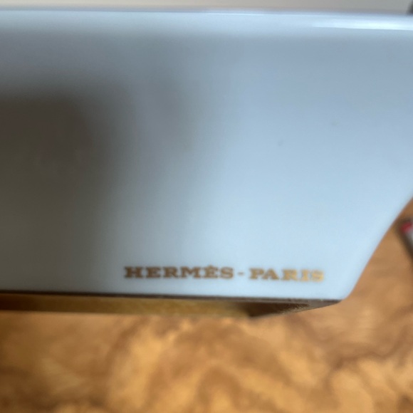 Hermes Soleil Blue Porcelain Tray / Vintage Ashtray with Sun Design - Picture 7 of 12